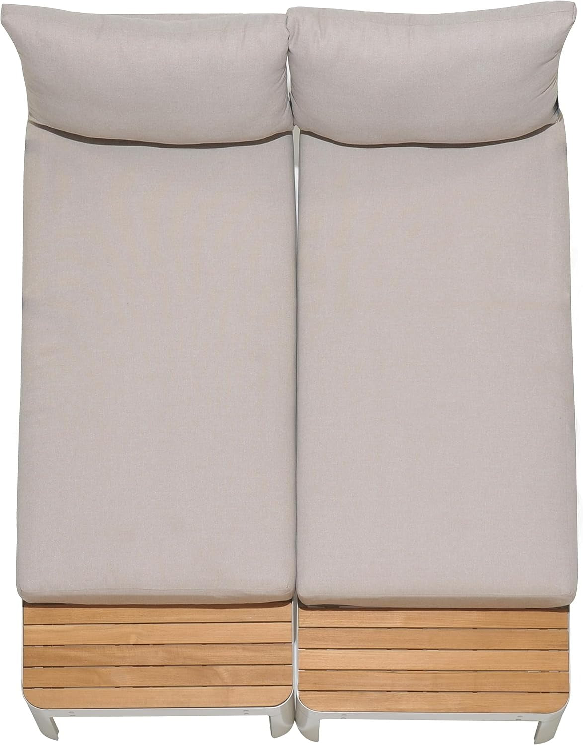 Brent 2-Piece Seating Set | Ideal for Patio and Outdoors | Certified Teak Sofa Sectional