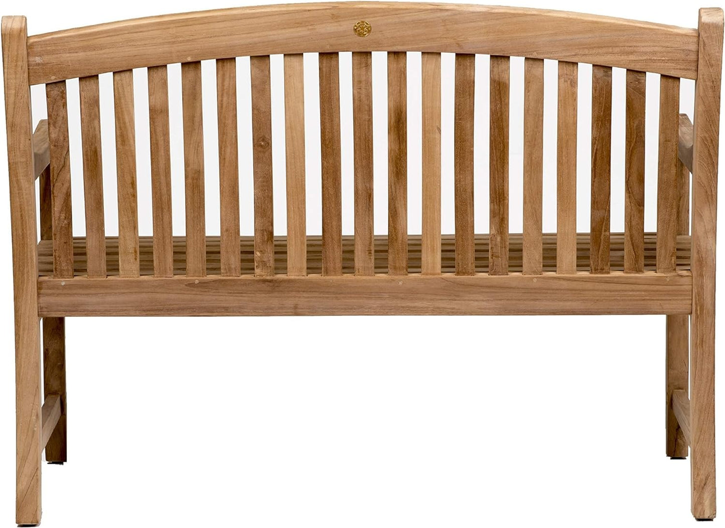 Newcastle Patio Made of Real Ideal for Outdoors and Indoors, Light Brown, Natural Teak Bench