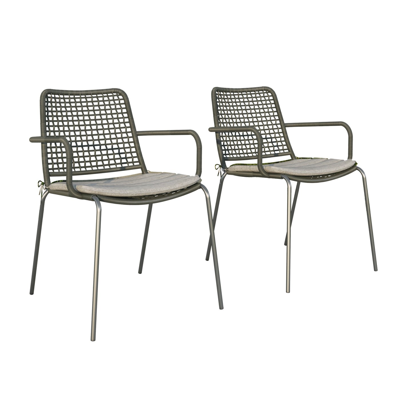 Rituals Patio Set | Teak Finish, Rectangular Outdoor Dining, 7-Piece Grey