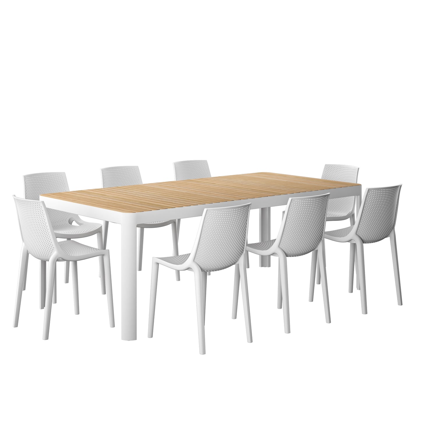 Rectangular Miami Patio Dining Set, 9 Piece