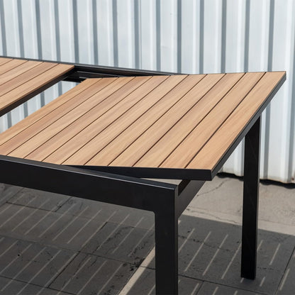11-Piece| Maintenance-Free Aluminum | Ideal for Backyard, Outside Table and Chairs, Rectangular Outdoor Dining Set for 10