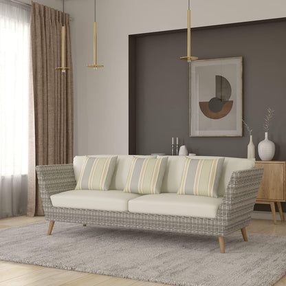 4-P High-Quality Wicker & 100% FSC Solid Wood Sofa