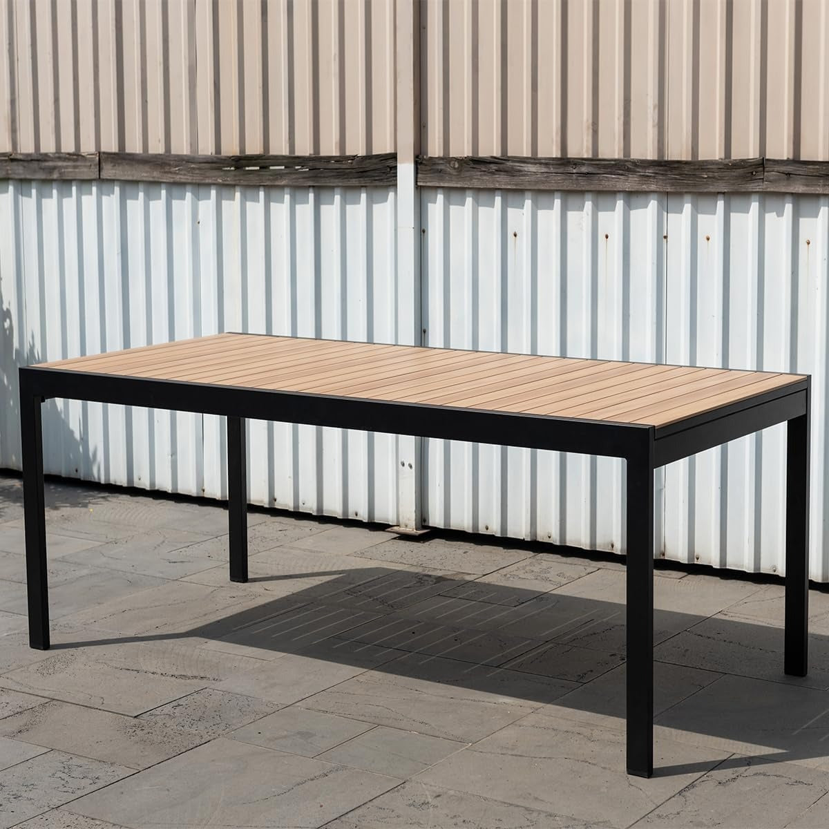 Otis 9-Piece | Maintenance-Free Aluminum | Ideal for Backyard, Outside Table and Chairs, Rectangular Outdoor Dining Set for 8