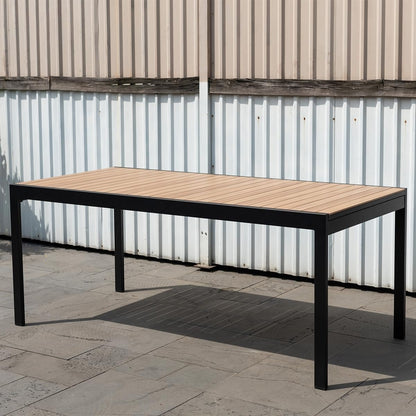 Otis 9-Piece | Maintenance-Free Aluminum | Ideal for Backyard, Outside Table and Chairs, Rectangular Outdoor Dining Set for 8