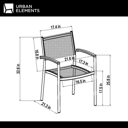 Ubuntu Patio Set | Teak Finish, 7-Piece Rectangular, FSC Eucalyptus Wood