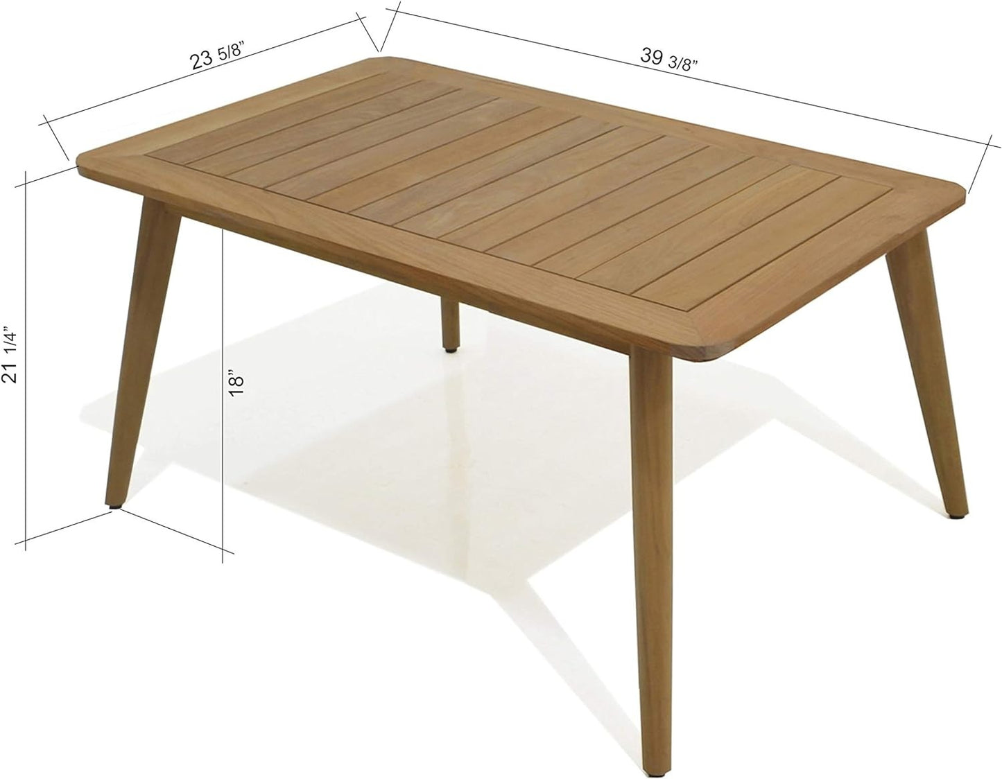Kanoa 4-Piece Outdoor Deep Seating Set| Grade A Teak Wood | Olefin Cushions