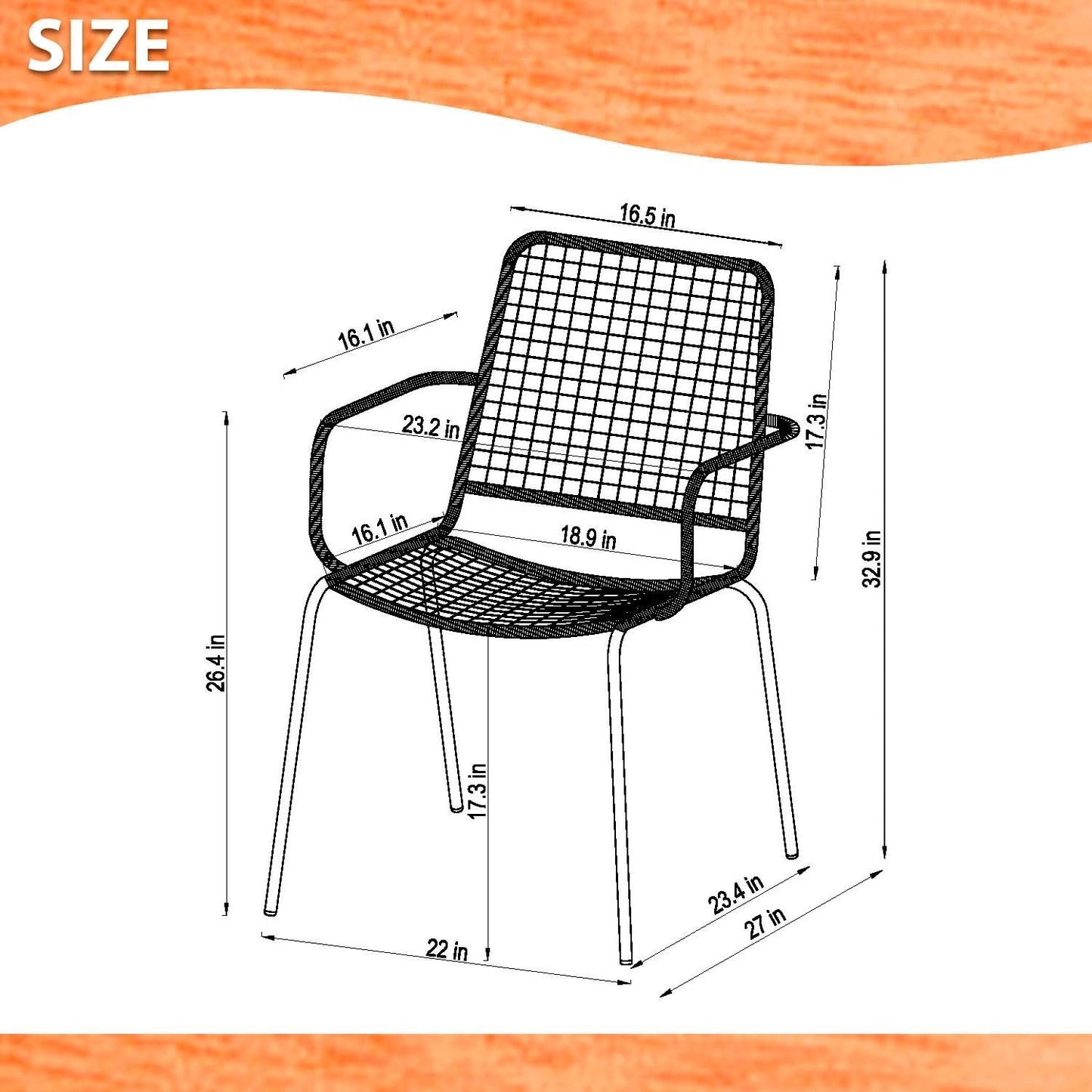 7-Piece Patio Rectangular Table Set | FSC Wood | Ideal for Indoors