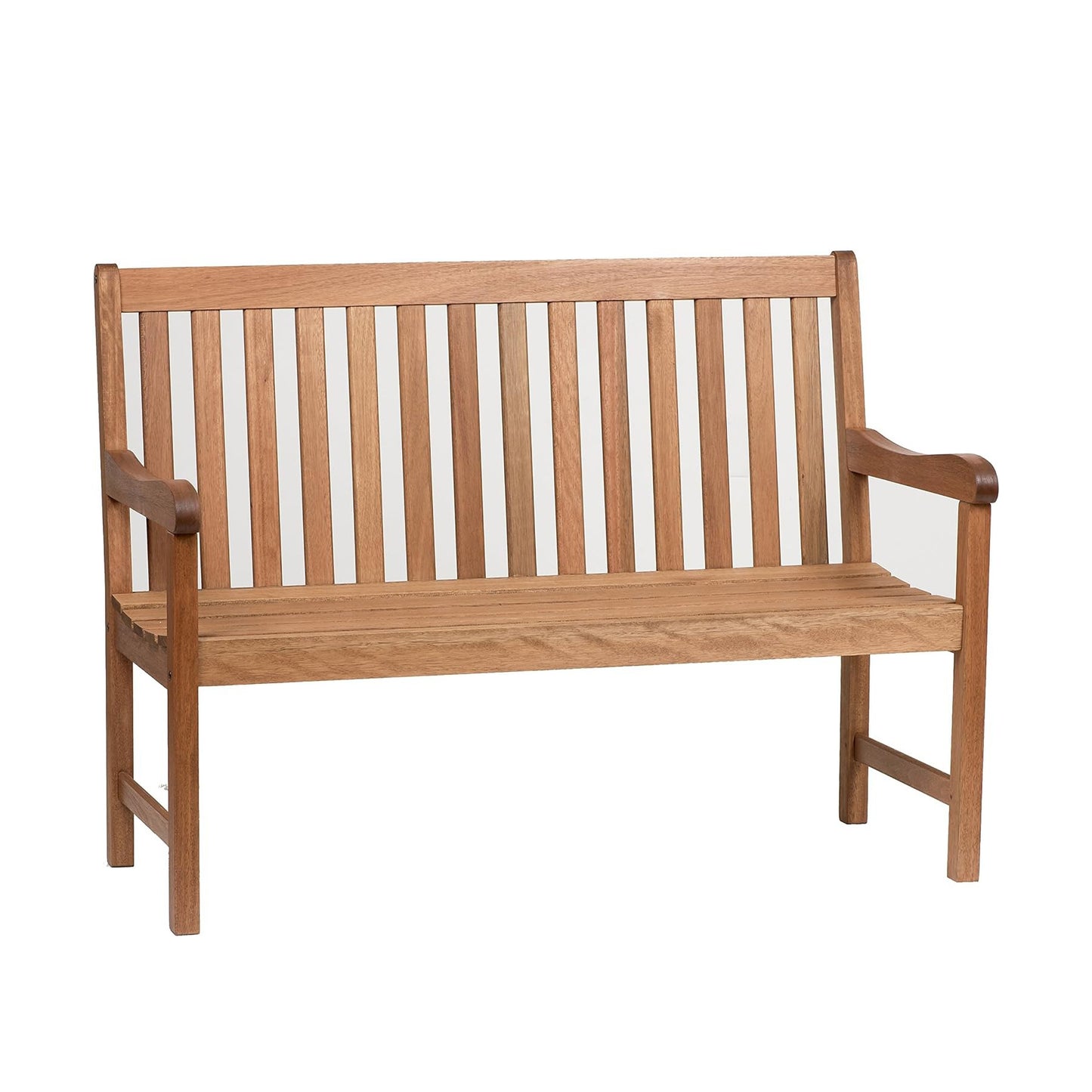 Milano 4-Feet Patio Bench | Eucalyptus Wood | Ideal for Outdoors and Indoors
