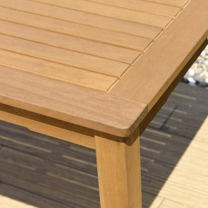 Vita Outdoor Dining Table | Teak Finish, Rectangular, FSC Eucalyptus