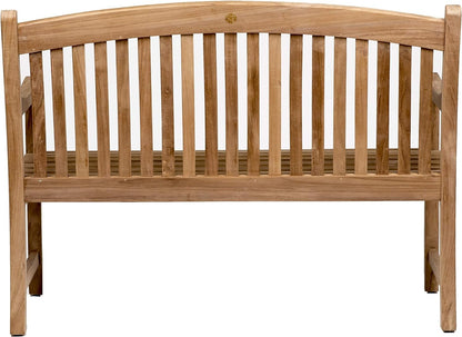 Newcastle Patio Made of Real Ideal for Outdoors and Indoors, Light Brown, Natural Teak Bench