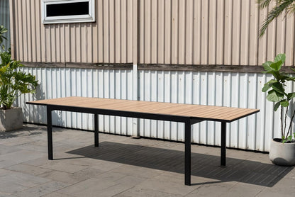 Kaihalulu Patio Dining Maintenance-Free Aluminum |Extendable Table|Ideal for Outdoors