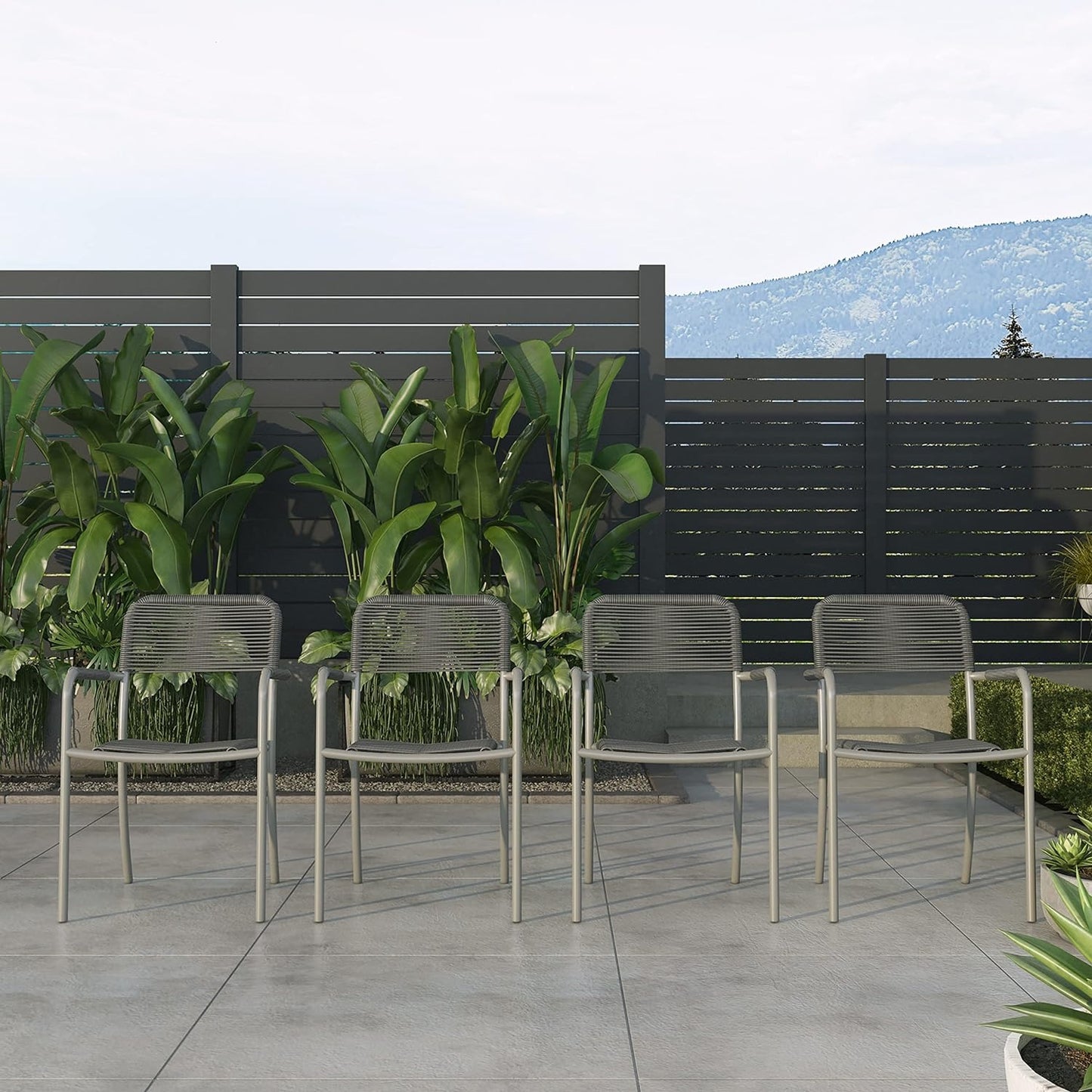 5-P Round Dining Set | Teak Finish 100% FSC Solid Wood