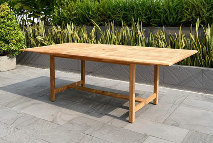 9-P Rectangular Dining Set | 100% Teak Wood