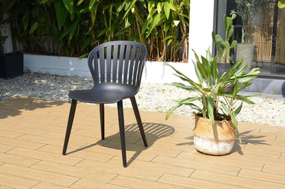 Otis 9-Piece | Maintenance-Free Aluminum | Ideal for Backyard, Outside Table and Chairs, Rectangular Outdoor Dining Set for 8