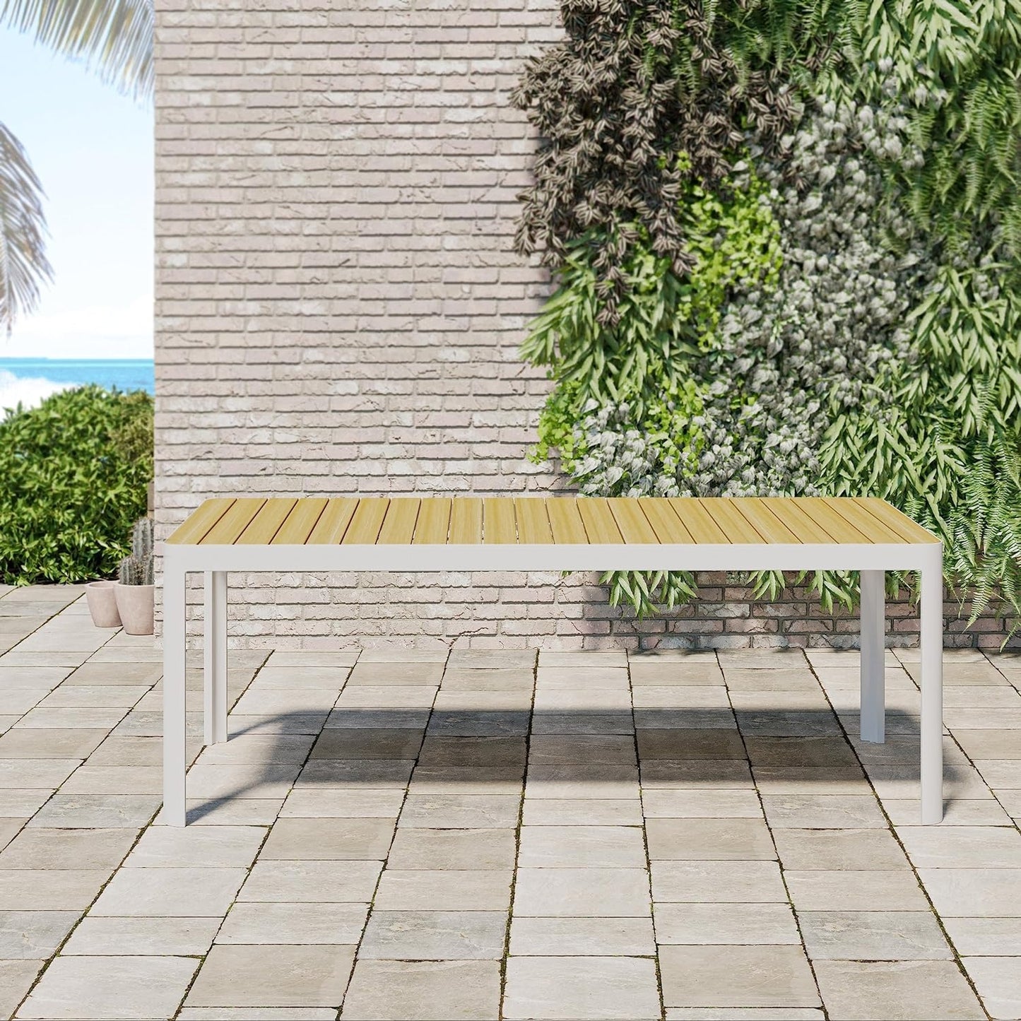 Kendall 1-Piece Dining Table Aluminum | Ideal for Outdoors