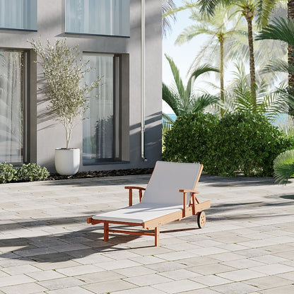 Amazonia International Home Stationary Chaise Lounge Chair with Cushioned Seat