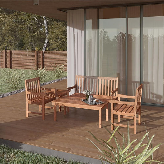 Amazonia Amazonia 5 -Piece Patio Conversation Set with Brown