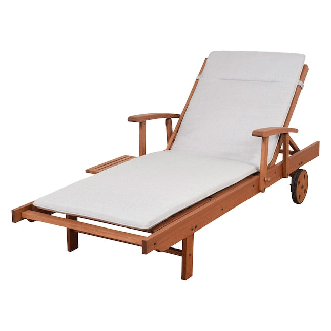 Amazonia International Home Stationary Chaise Lounge Chair with Cushioned Seat