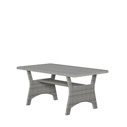 Amazonia Amazonia Rectangle Wicker Outdoor Dining Table 27-in W x 58-in L