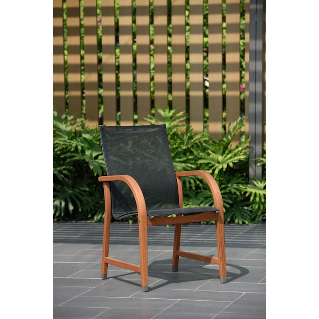 Amazonia International Home 9-Piece Black Patio Dining Set Extendable Table Oval Table with 8 Stationary Chairs