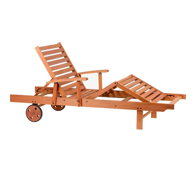Amazonia International Home Stationary Chaise Lounge Chair with Cushioned Seat
