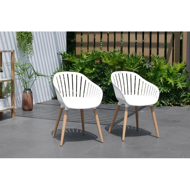 Amazonia 9-Piece Grey Wicker Patio Dining Set Wicker Rectangle Table with 8 Stationary Chairs